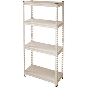 All Metal 28" W x 12" D x 59" H Storage Shelves - 4 Tier Adjustable Pantry Closet Storage Shelving Unit, Heavy Duty Utility Rack Shelf Organizer for Kitchen Garage Shop Office, White