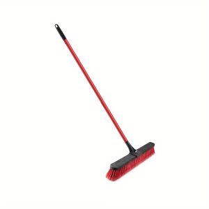 Push Broom 24 In. Multi-Surface Red & Black